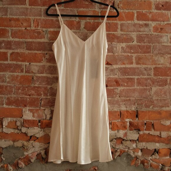 Women's White Silk Teddy (never worn) - Picture 1 of 2